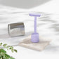 Metal Safety Razor, Including 10 Blades & Stand, Lilac