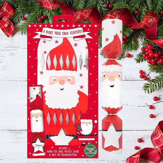 Make Your Own Crackers, Father Christmas Set Of 6