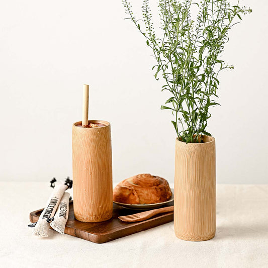 Natural Bamboo Drinking Cup or Vase