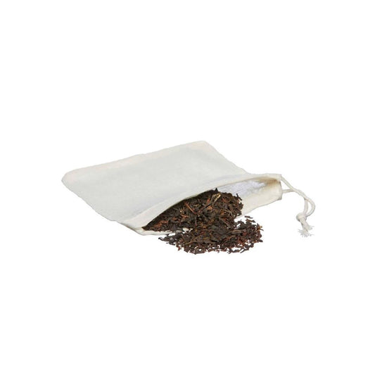 Reusable Organic Cotton Tea Bags, pack of 5