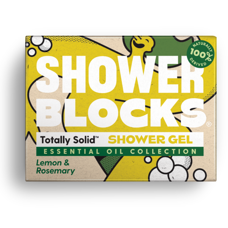 Showerblocks Totally Solid Showergel, *Essential Oil Collection* Lemon & Rosemary