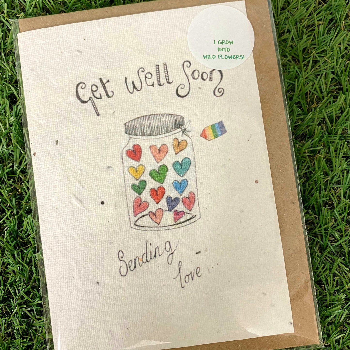 Seed Paper Greeting Card, Get Well Soon