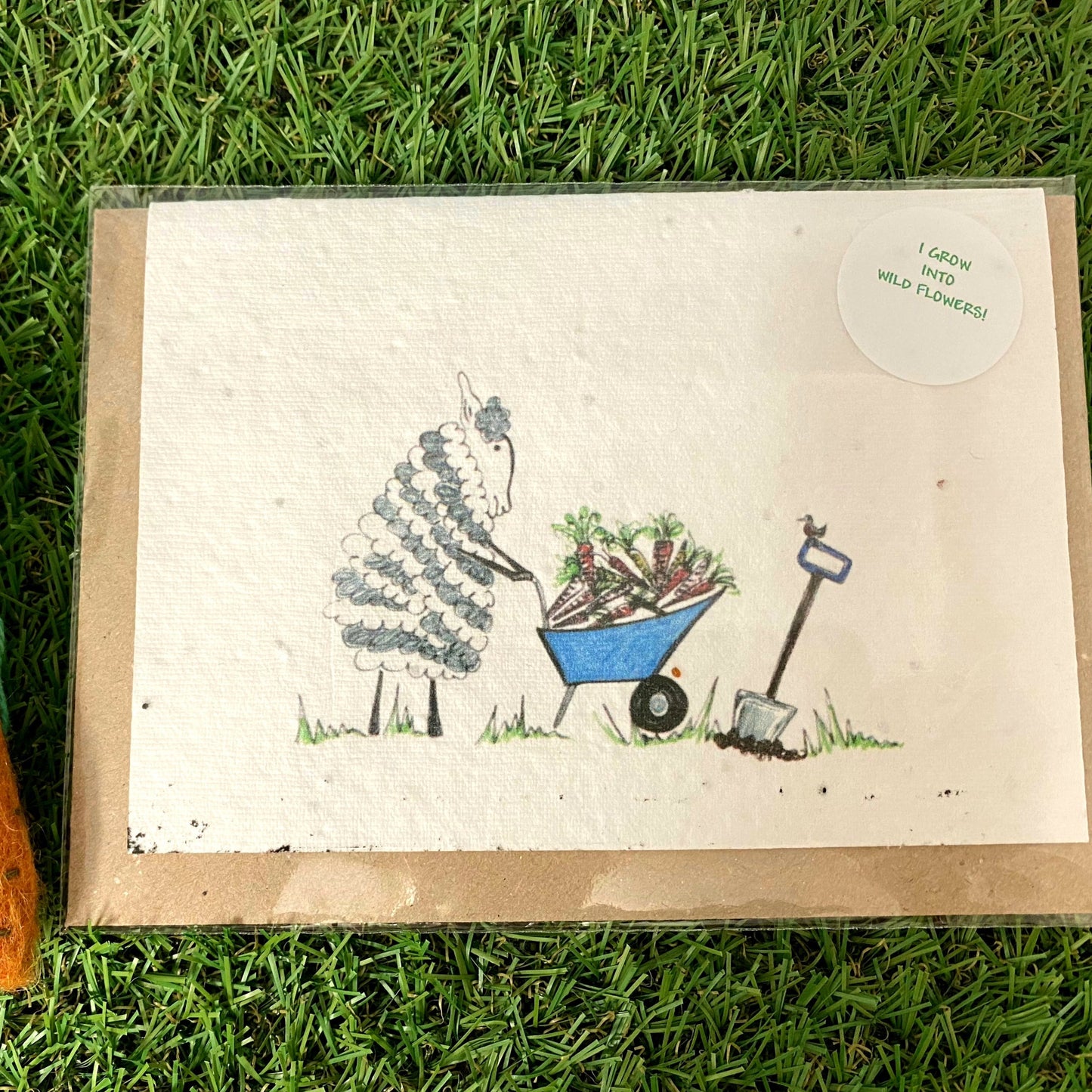 Seed Paper Greeting Card, Gardening Ewe