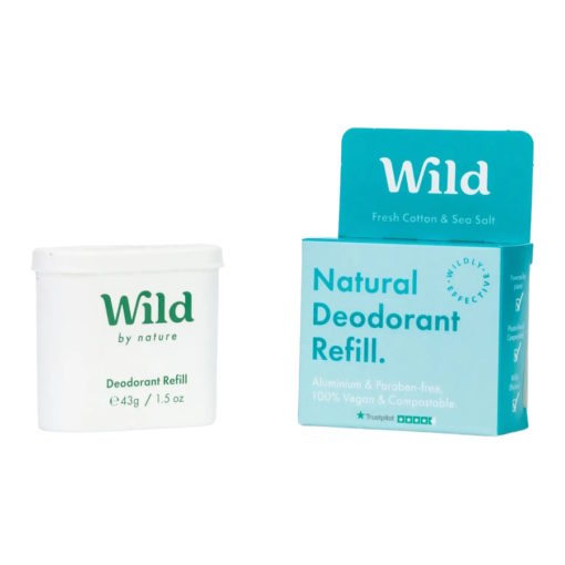Wild Deodorant Refill, Cotton & Sea Salt